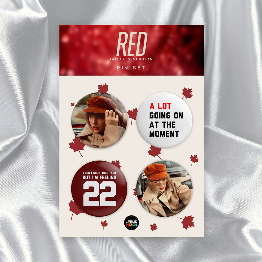 Taylor Swift - RED (Taylor’s Version) Pin Set 1