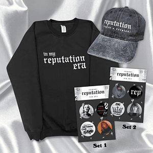 PACK “IN MY REPUTATION ERA” - TAYLOR SWIFT (POLERA + GORRA + SET PIN)