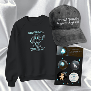 PACK “ETERNAL SUNSHINE DELUXE 2” - ARIANA GRANDE (POLERA + GORRA + SET PIN)