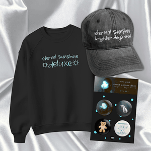 PACK “ETERNAL SUNSHINE DELUXE 4” - ARIANA GRANDE (POLERA + GORRA + SET PIN)