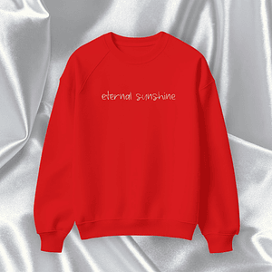Ariana Grande - Polera Bordada “Eternal Sunshine” Rojo Escarlata