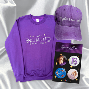 PACK “ENCHANTED 2” - TAYLOR SWIFT (POLERA + GORRA + SET PIN)