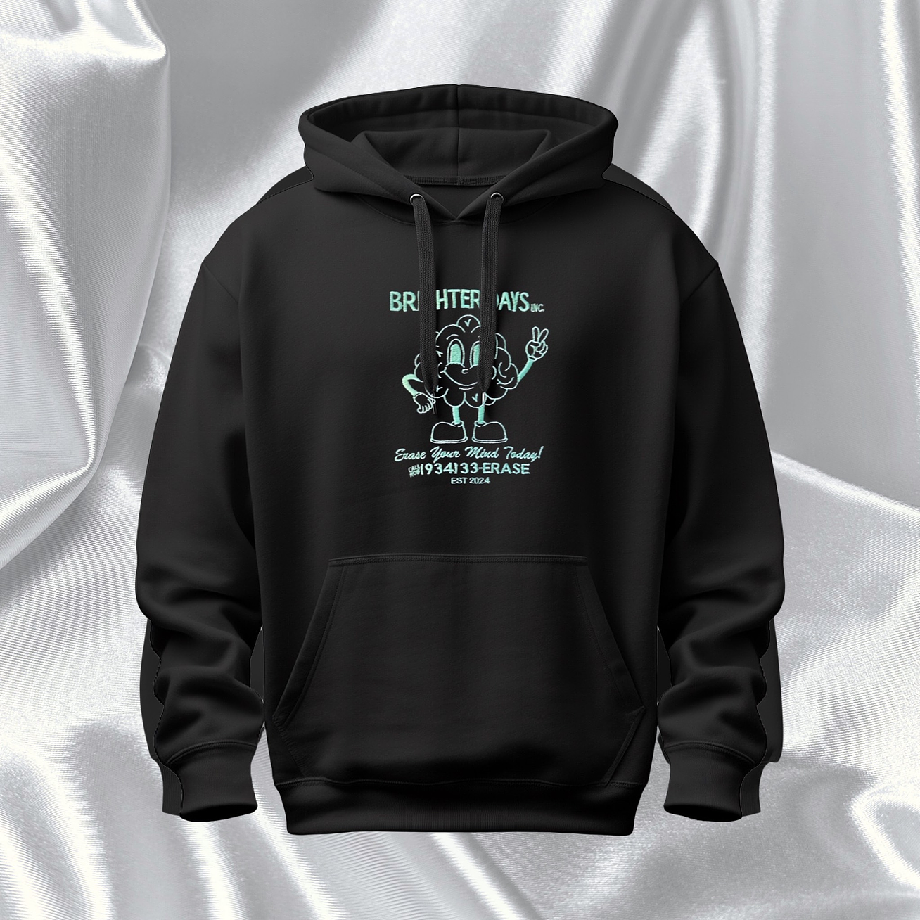 Ariana Grande - Polera Bordada con capucha “Brighter Days Inc” 1