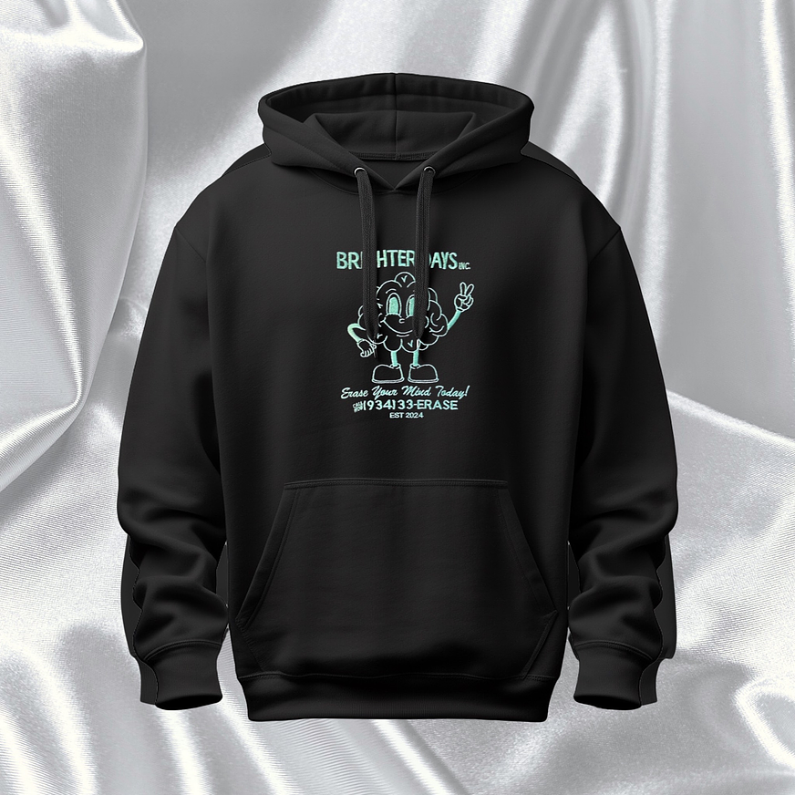 Ariana Grande - Polera Bordada con capucha “Brighter Days Inc” 1