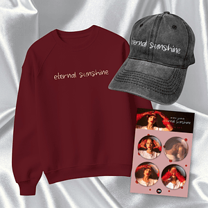 PACK ETERNAL SUNSHINE #1 - Ariana Grande (Polera + Gorra + Set 4 Pin)