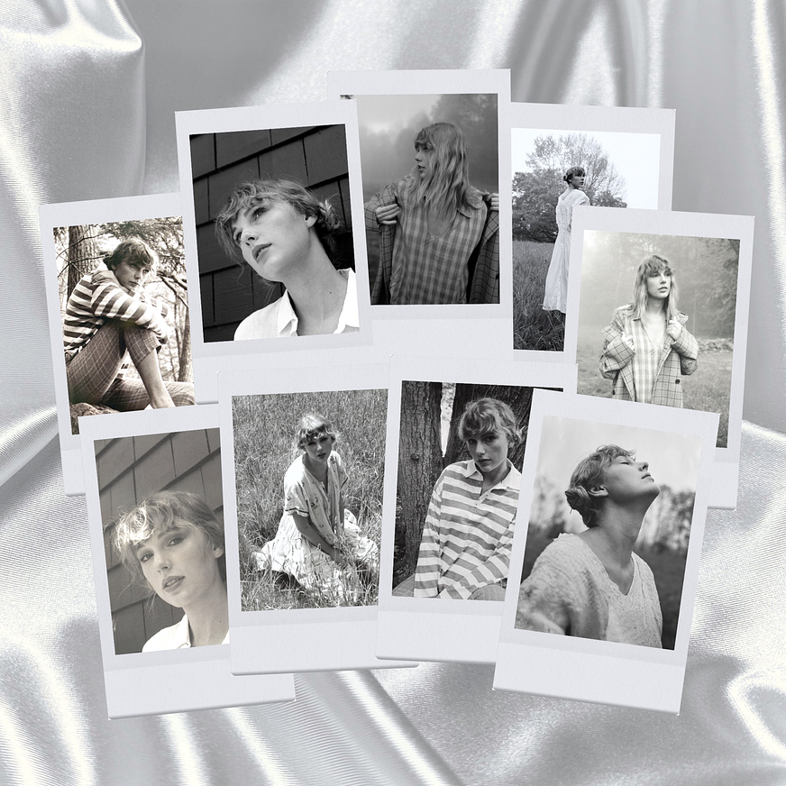 Pack 9 Polaroids Folklore - Taylor Swift 1