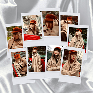 Pack 9 Polaroids RED (Taylor’s Version) - Taylor Swift