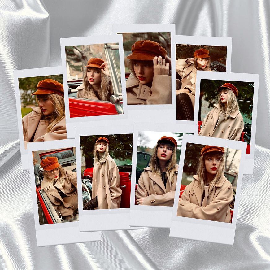 Pack 9 Polaroids RED (Taylor’s Version) - Taylor Swift 1