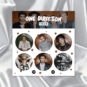 One Direction - Four (Set 6 Pin)