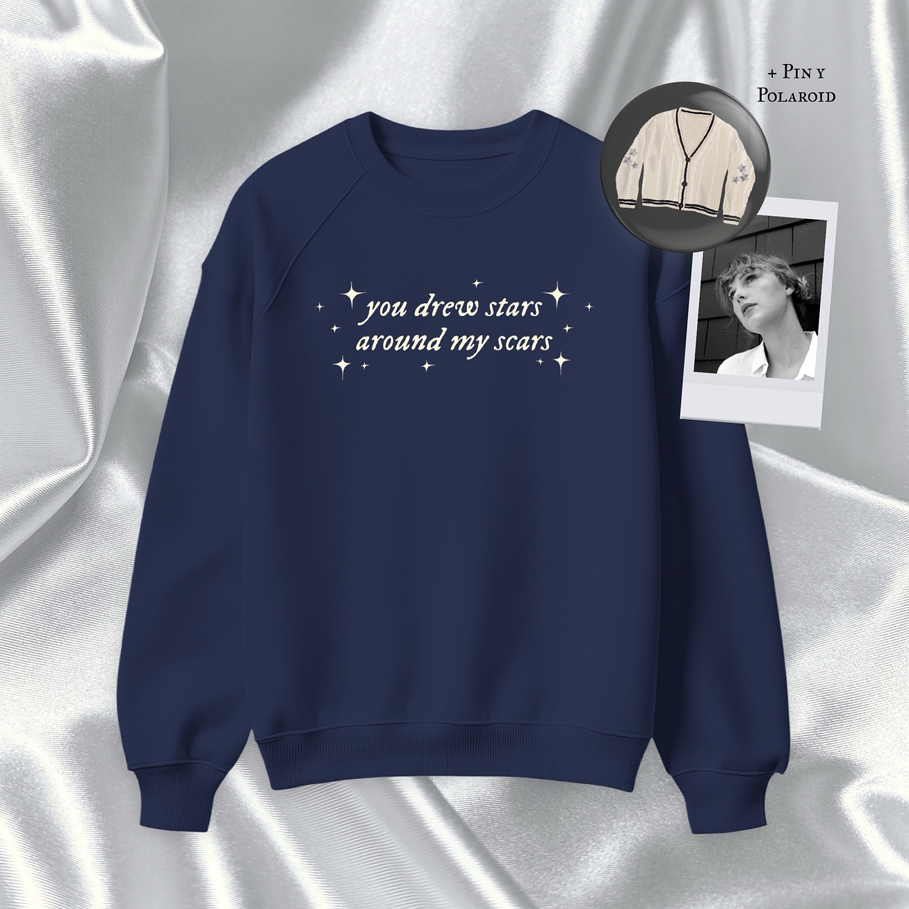 Polera Bordada Taylor Swift - Cardigan 1