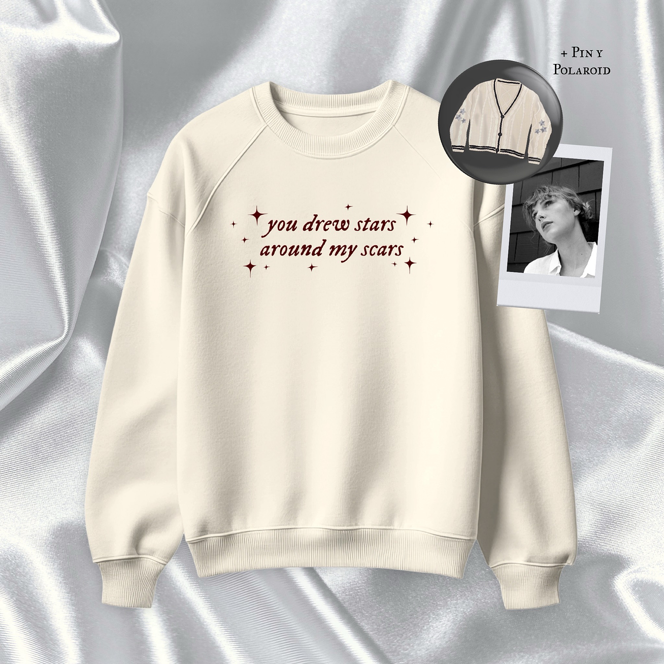 Polera Bordada Taylor Swift - Cardigan 2