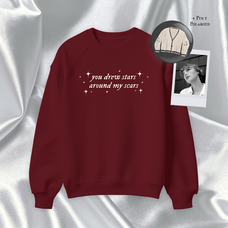 Polera Bordada Taylor Swift - Cardigan 3