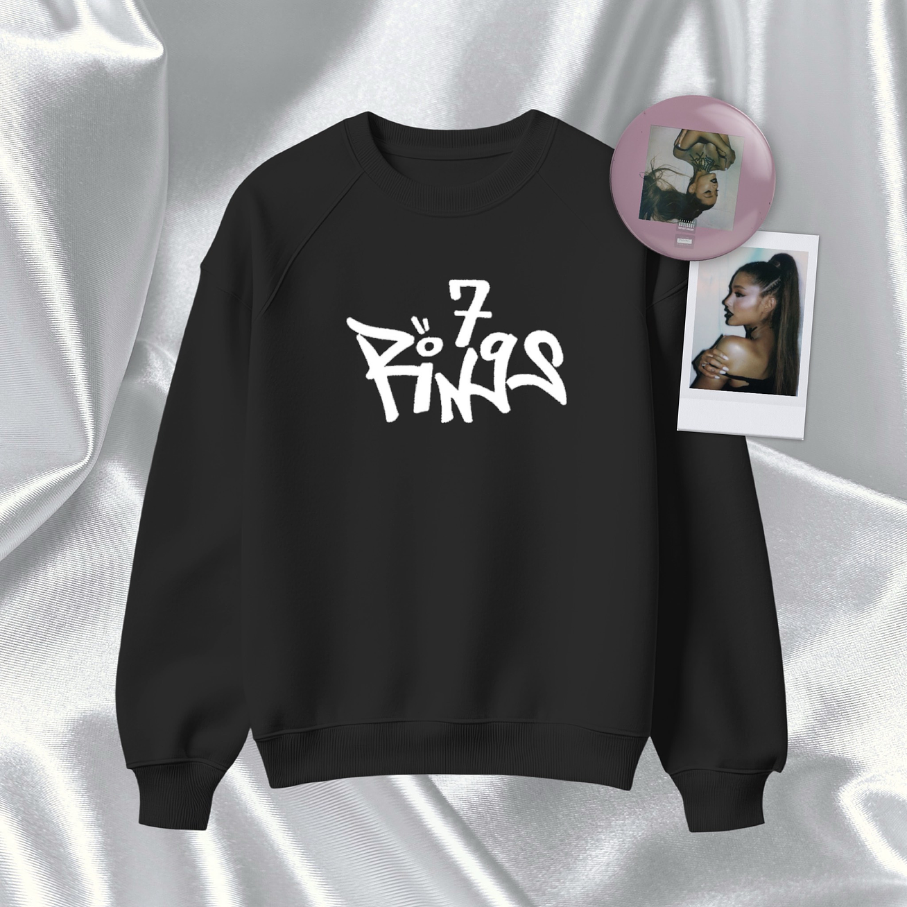 Ariana Grande - Polera Bordada “7 Rings” 1