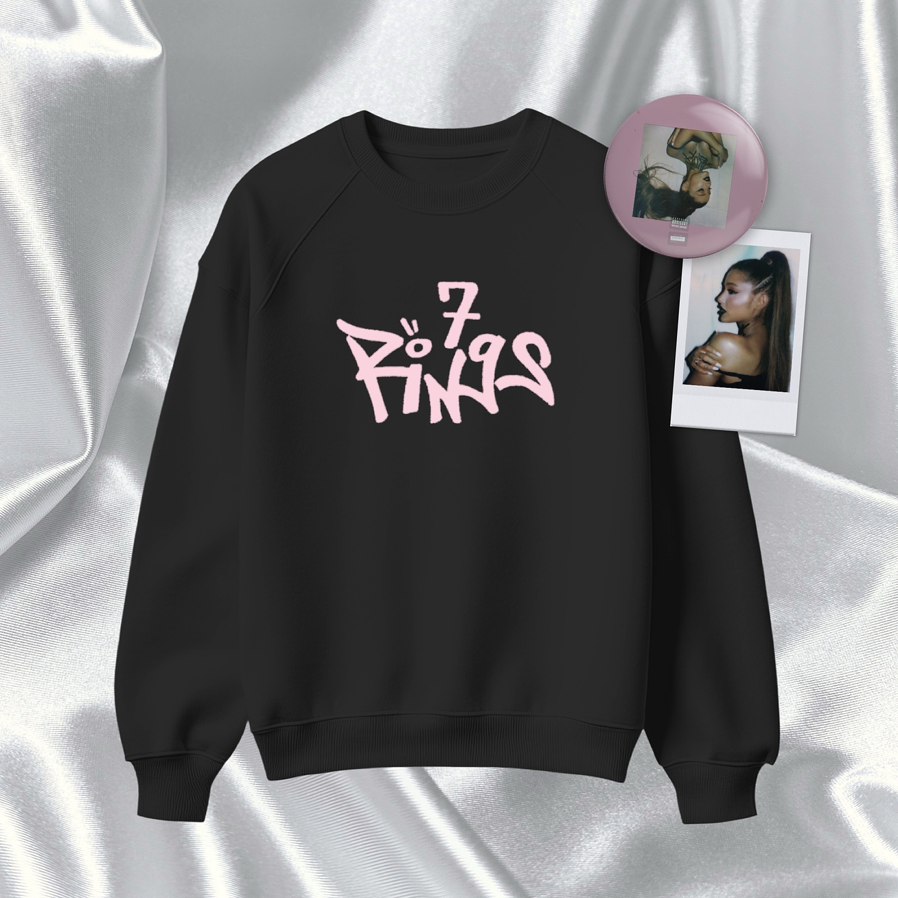 Ariana Grande - Polera Bordada “7 Rings” 2