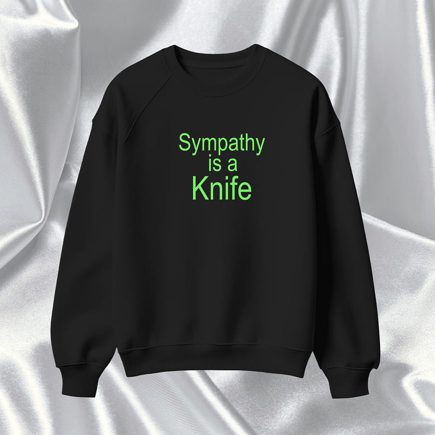 Charli XCX - Polera Bordada “Sympathy is a Knife” Brat 1