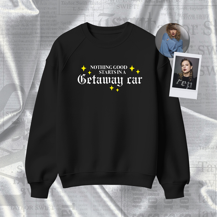 Polera Bordada Taylor Swift - Reputation “Getaway Car” 1