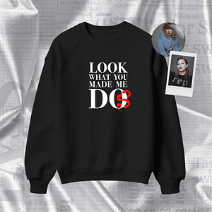 Polera Bordada Taylor Swift - Reputation “LOOK WHAT YOU MADE ME DO”