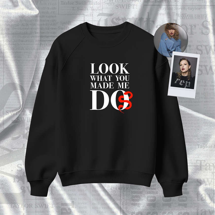 Polera Bordada Taylor Swift - Reputation “LOOK WHAT YOU MADE ME DO” 1