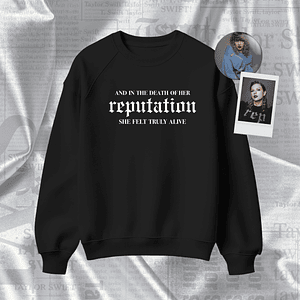Polera Bordada Taylor Swift - Reputation “Death of her Reputation”