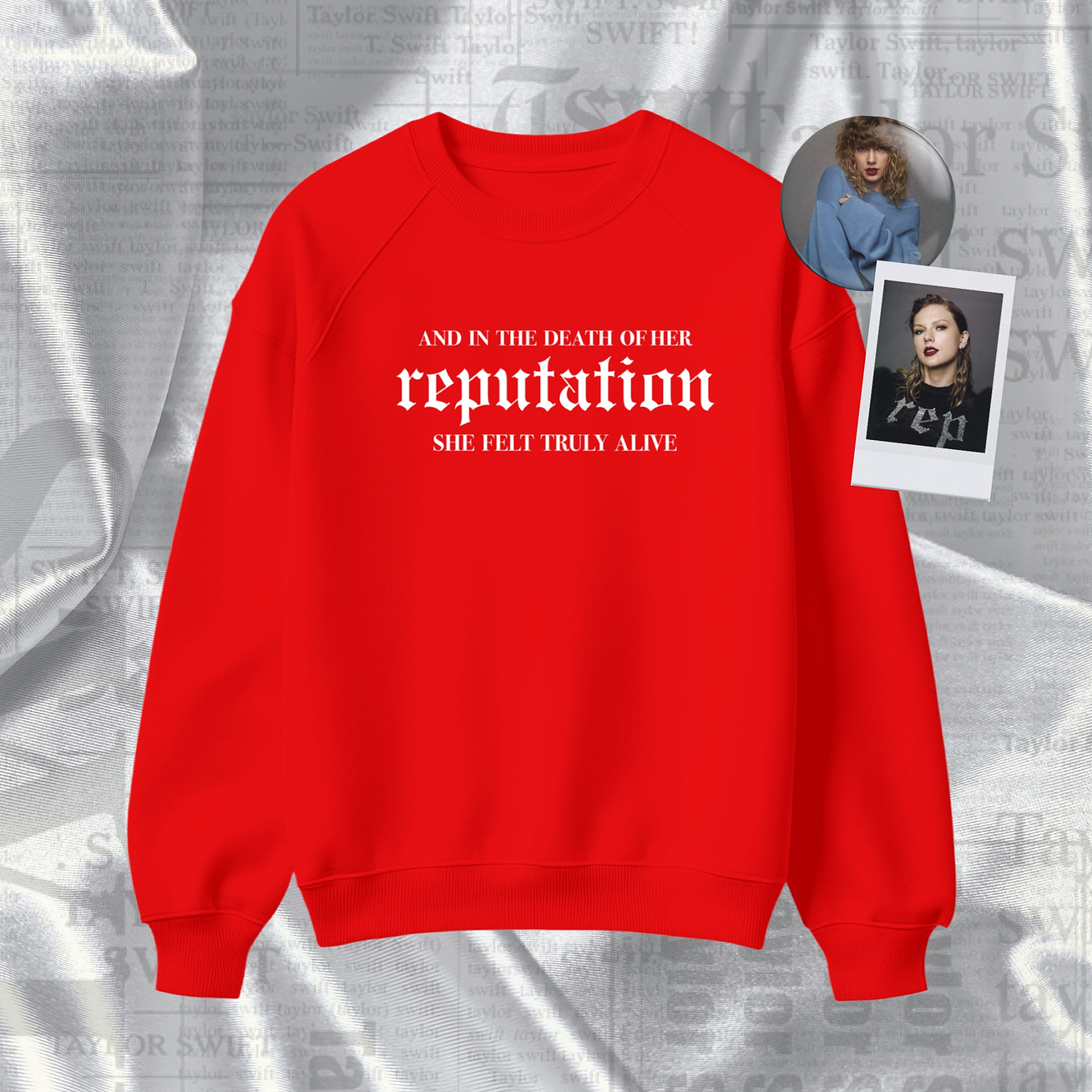 Polera Bordada Taylor Swift - Reputation “Death of her Reputation” 3