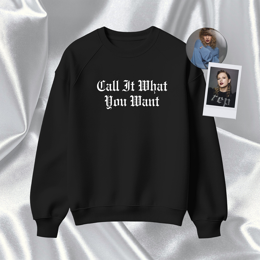 Polera Bordada Taylor Swift - Reputation “Call It What You Want” #1 2