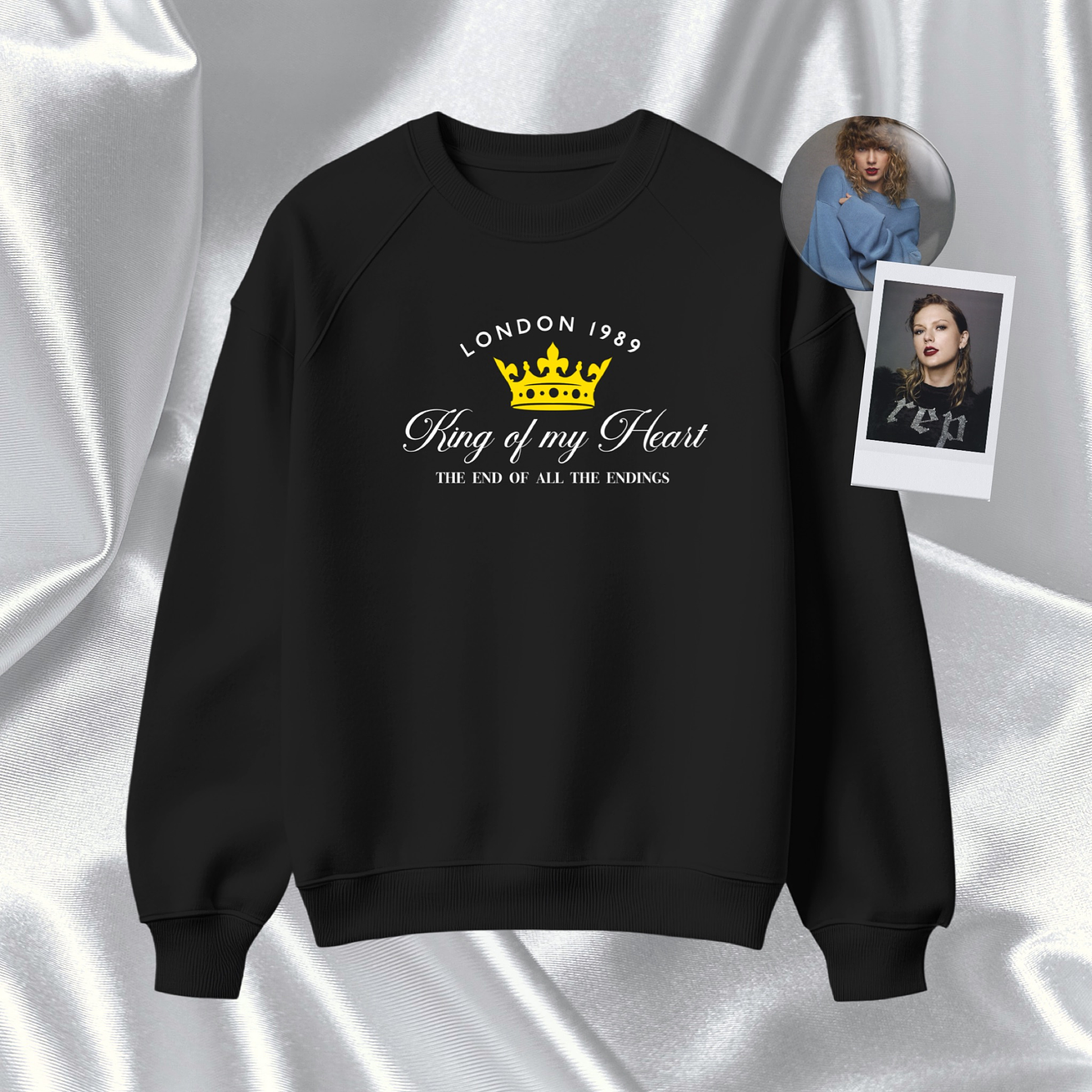 Polera Bordada Taylor Swift - Reputation “King of my Heart” 1