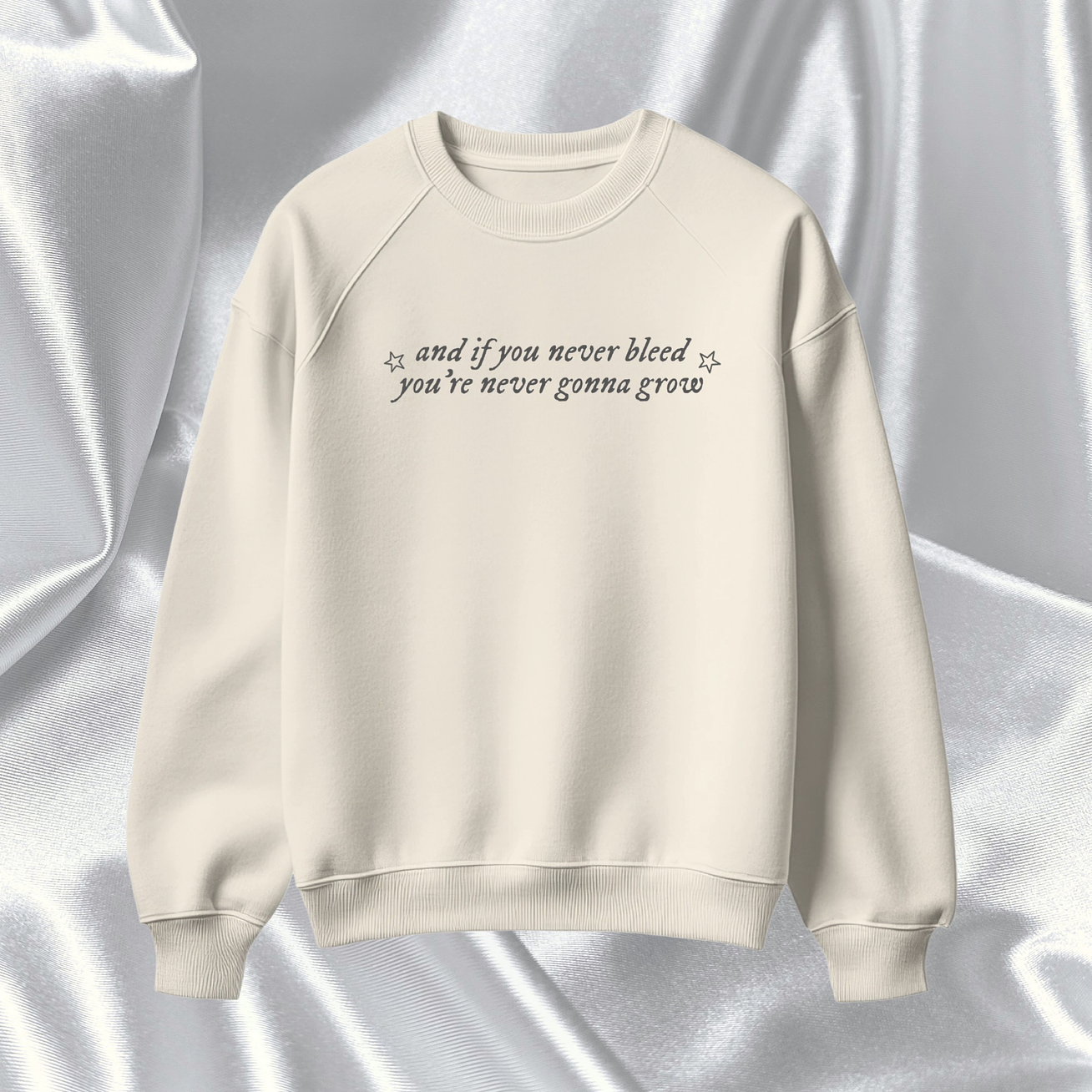 Polera Bordada Taylor Swift - Folklore “If you never bleed” 1