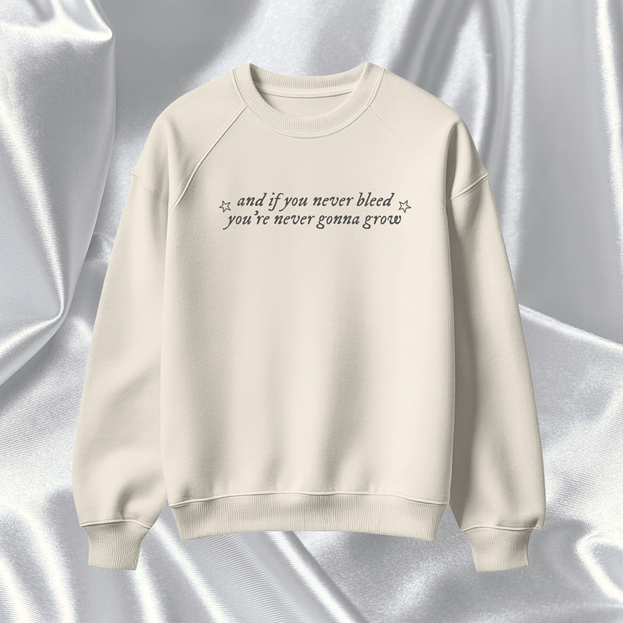 Polera Bordada Taylor Swift - Folklore “If you never bleed” 1