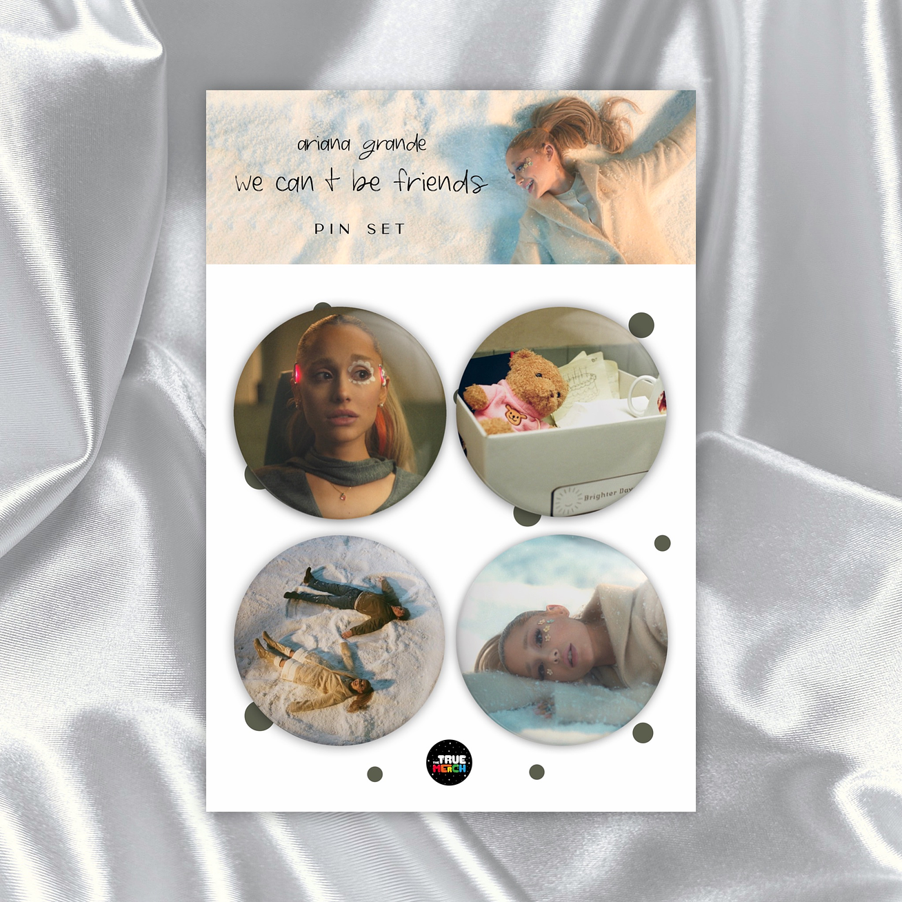 Ariana Grande - Set 4 Pin “We can’t be friends” 1
