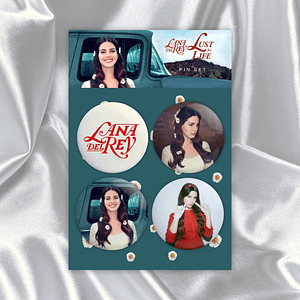 Lana del Rey - Set 4 Pin Lust For Life