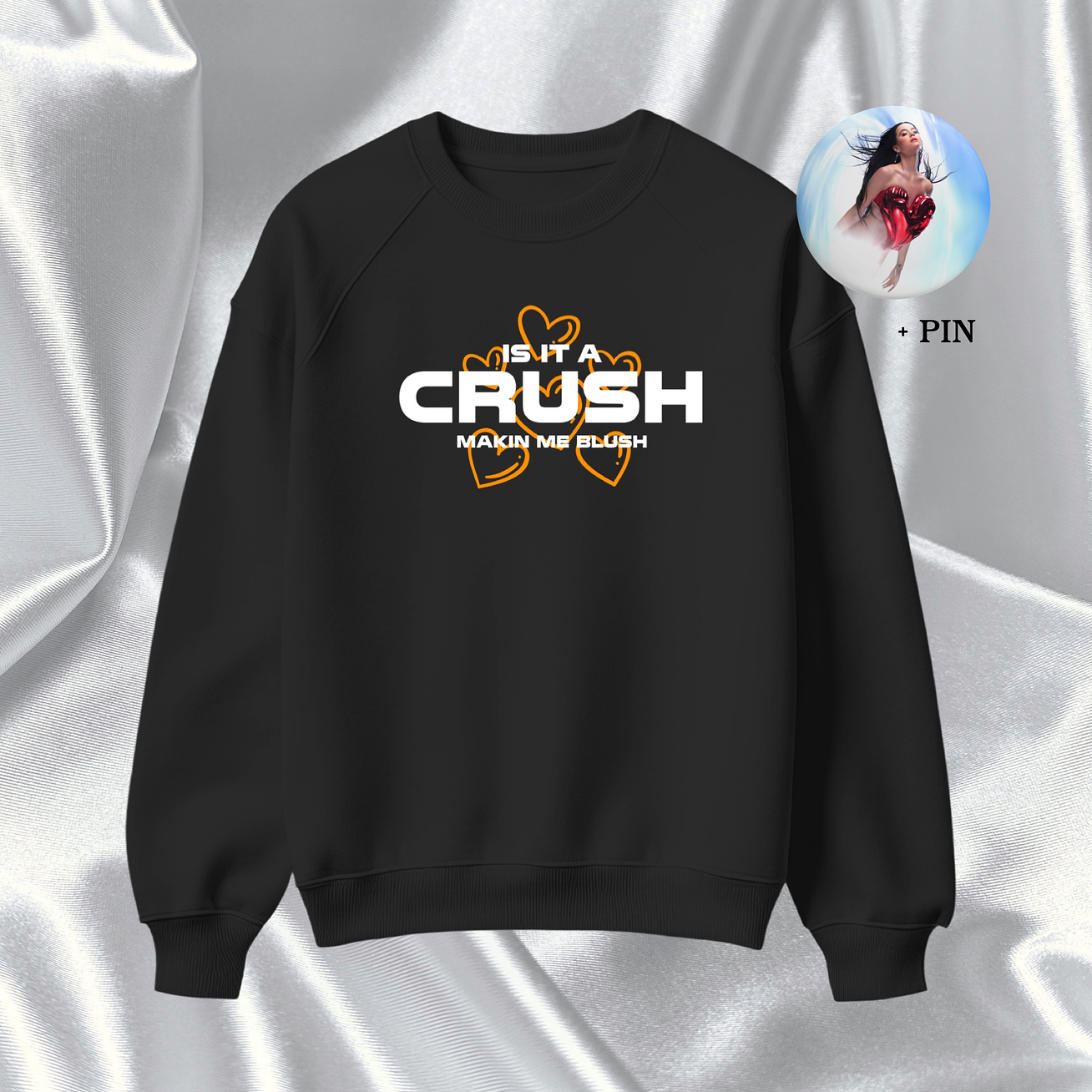 Katy Perry - Polera Bordada “Crush” + Pin 1