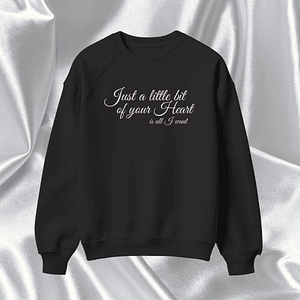 Ariana Grande - Polera Bordada “Just A Little Bit Of Your Heart” My Everything