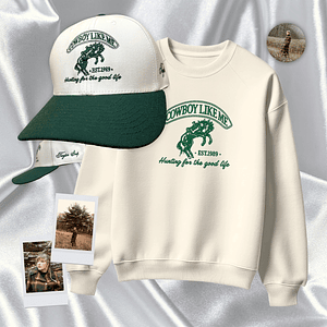 Pack Taylor Swift - Polera y Gorra (Cowboy Like Me) evermore