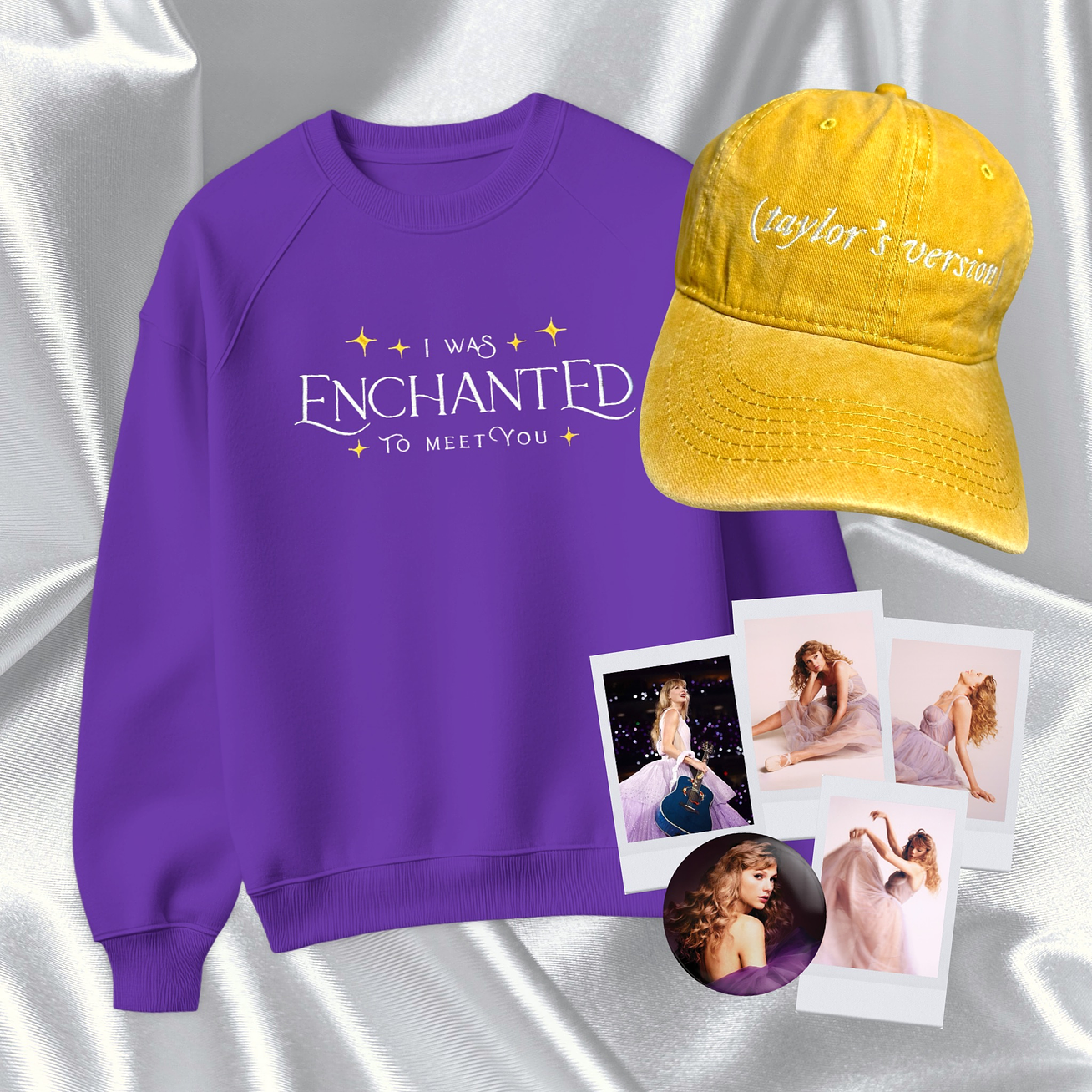 Taylor Swift - Pack Speak Now (Polera + Gorra + Pin + Polaroids) 1