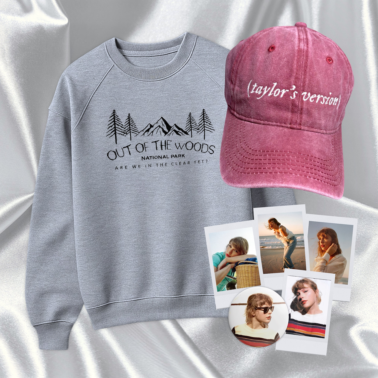 Taylor Swift - Pack 1989 Taylor’s Version (Out Of The Woods) Polera + Gorra 1