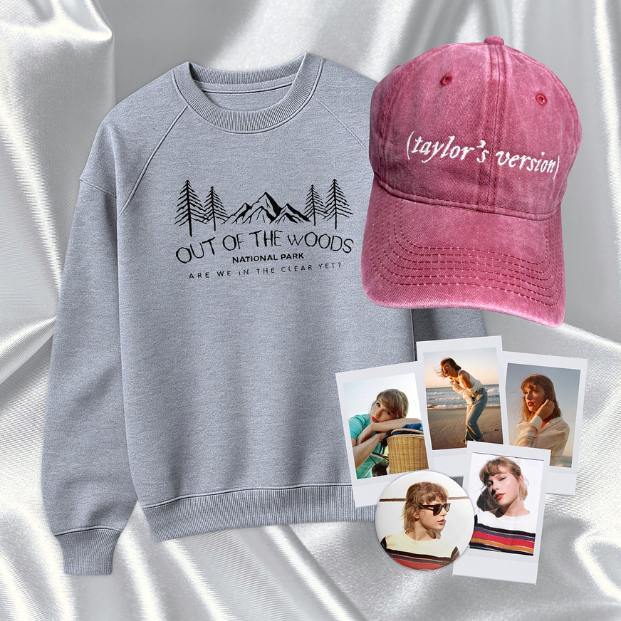 Taylor Swift - Pack 1989 Taylor’s Version (Out Of The Woods) Polera + Gorra 1