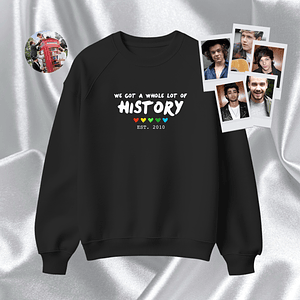 One Direction - Polera bordada “History”