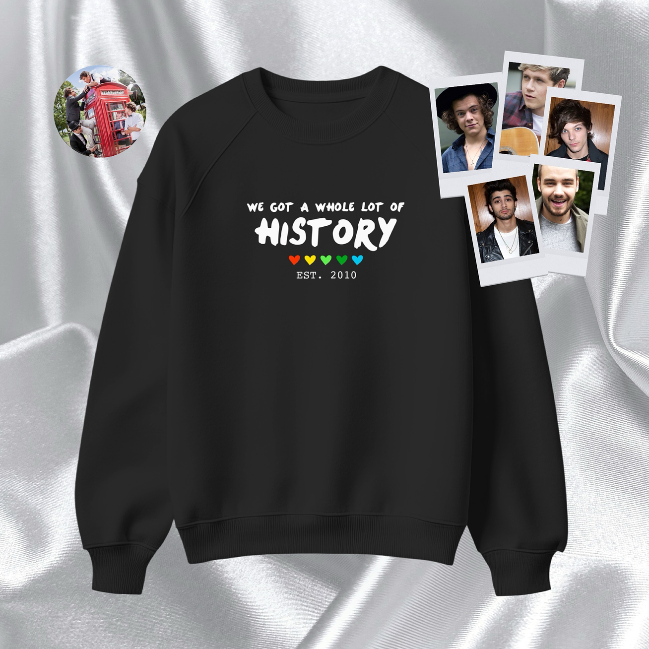 One Direction - Polera bordada “History” 1