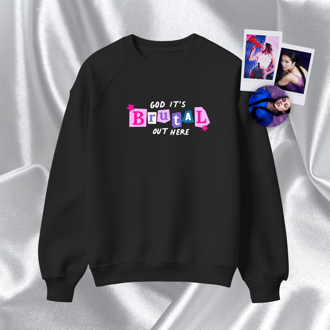 Olivia Rodrigo - Polera Bordada It’s “Brutal Out Here” 1