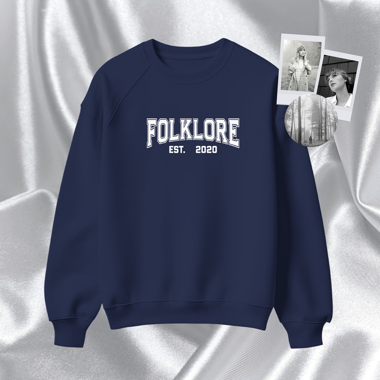 Taylor Swift - Polera Bordada “Folklore Est. 2020” 2