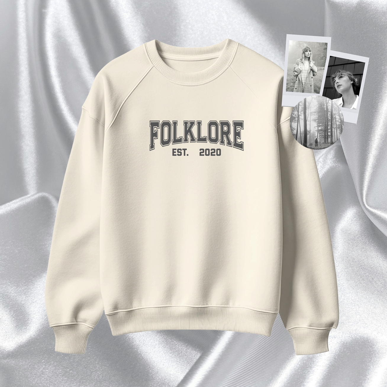 Taylor Swift - Polera Bordada “Folklore Est. 2020” 1