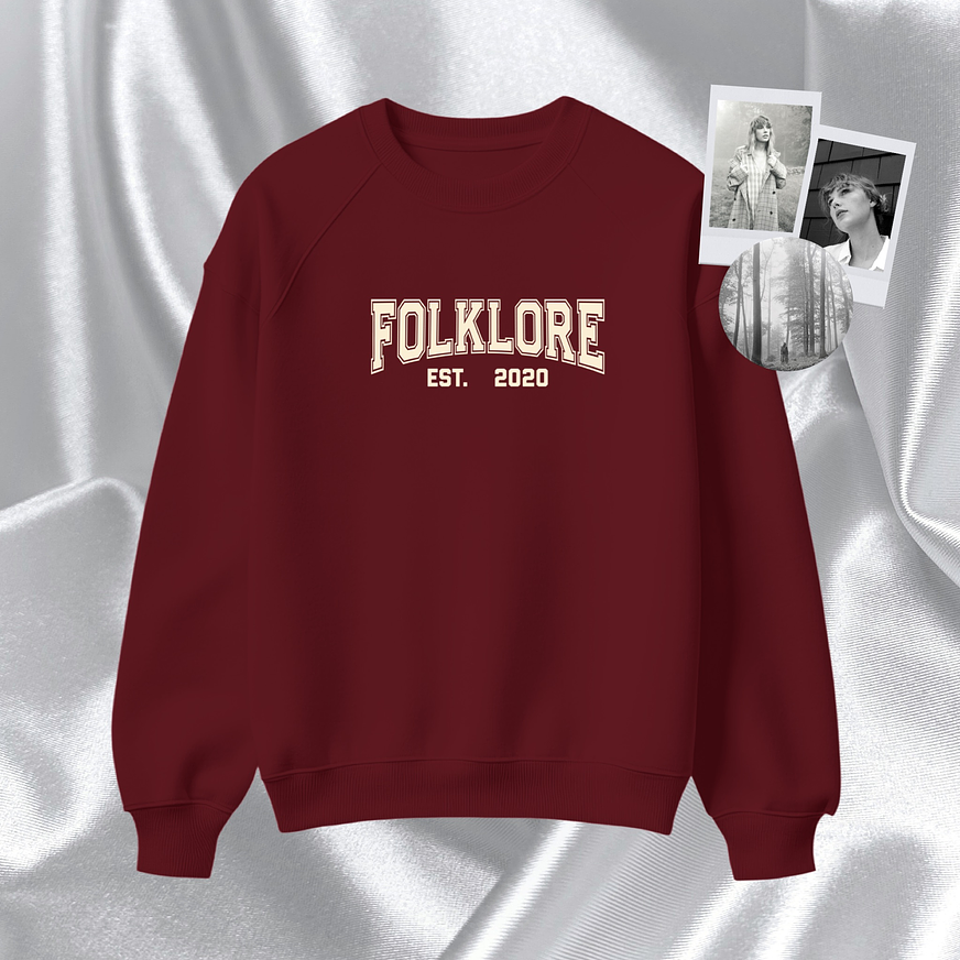 Taylor Swift - Polera Bordada “Folklore Est. 2020” 3