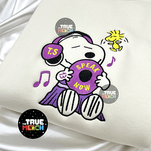 Taylor Swift - Polera Bordada Snoopy (Speak Now) Embroidered