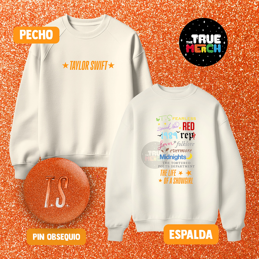 Taylor Swift - Polera Bordada ERAS (Doble Bordado) Showgirl 1