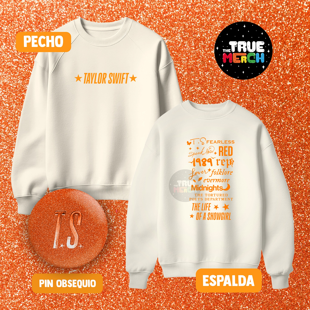 Taylor Swift - Polera Bordada ERAS (Doble Bordado) Showgirl 2