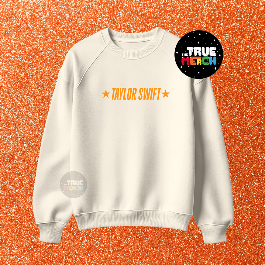 Taylor Swift - Polera Bordada TS Showgirl 🧡 2