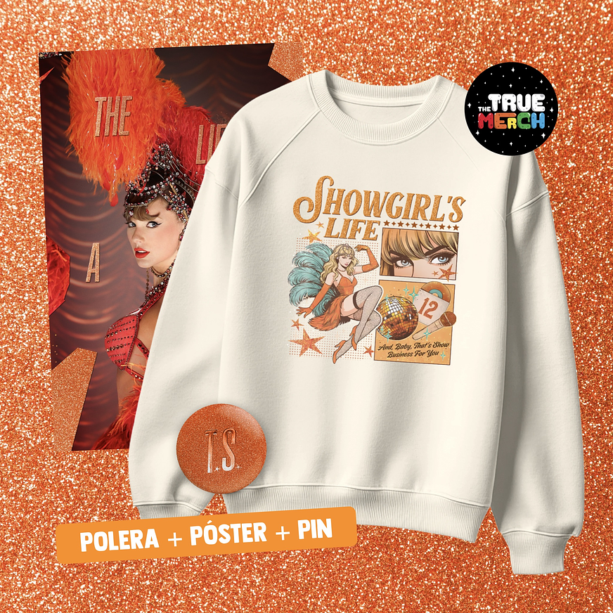 Taylor Swift - Polera Estampado Showgirl’s Life TS12 ⭐️ 1