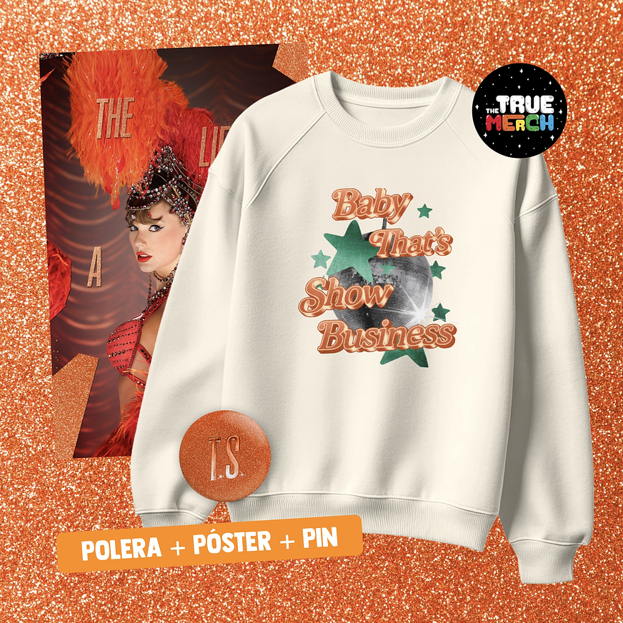 Taylor Swift - Polera Estampada Showgirl 🧡 TS12 1