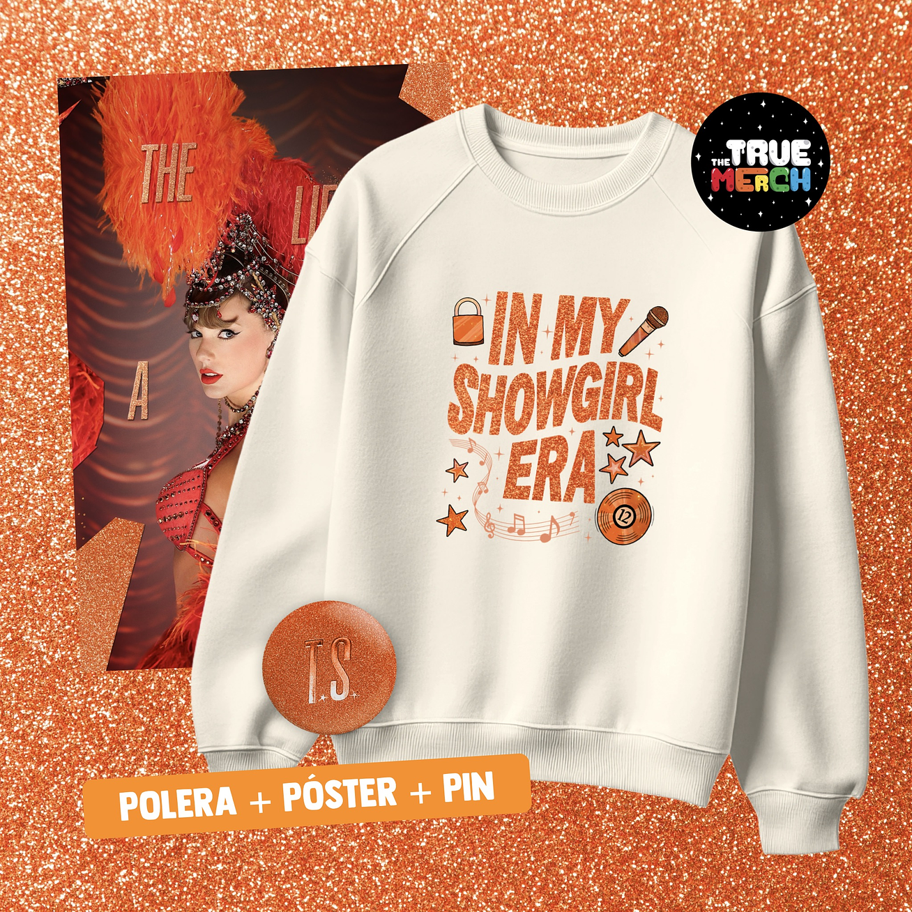 Taylor Swift - Polera Estampada In My Showgirl 🧡 1
