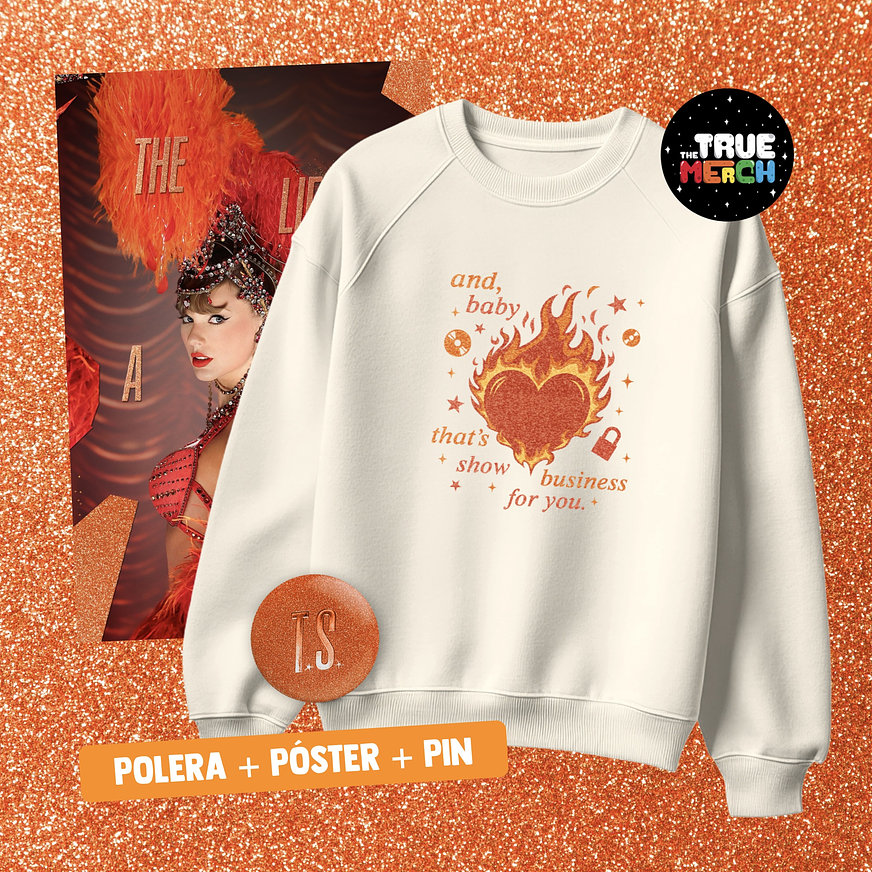 Taylor Swift - Polera Estampada Showgirl TS12 Show Business 🧡 1